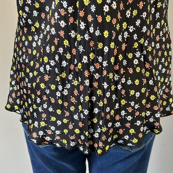 ATM ANTHONY THOMAS MELILLO Gathered floral print silk crepe de chine camisole M - Picture 10 of 15